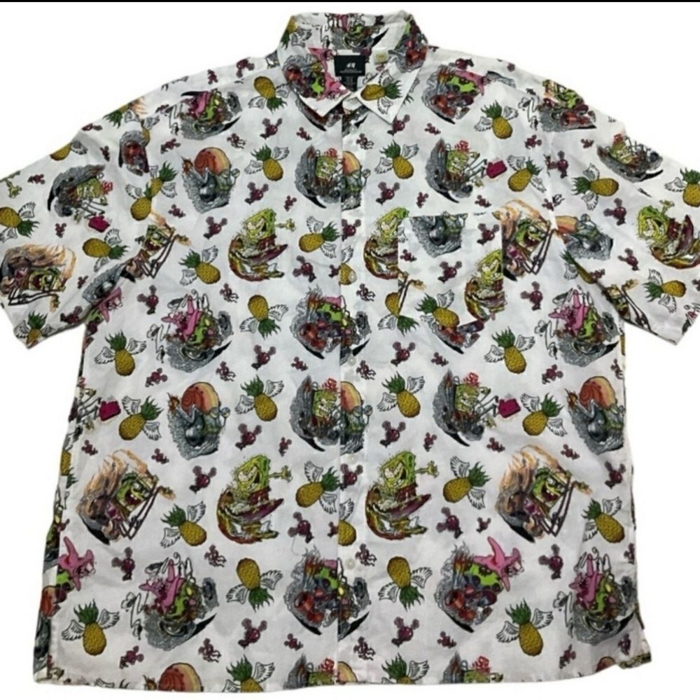H&M Spongebob Button-down Shirt Size XL